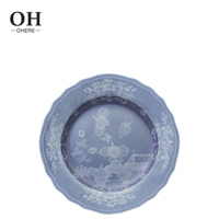 Encre bleue Vintage décoratif porcelaine osseuse service de vaisselle personnalisé Style italien luxe en céramique porcelaine en gros toutes les couleurs 100 pièces
