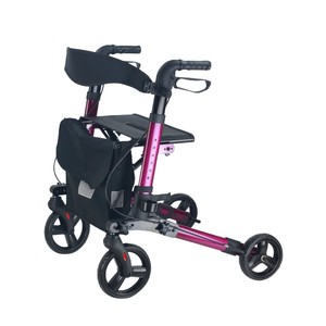 Déambulateur pliant en alliage d'aluminium S&Health avec siège et sac pour personnes âgées, aide à la mobilité - Product Image 5
