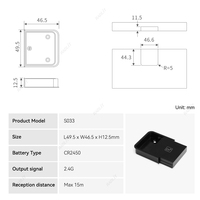 Interrupteur variateur de lumière à détecteur de mouvement pénétrable Radlit, balayage manuel, RF 2.4G, sans fil, tactile, 5V/12V/24V, ON/OFF, bande lumineuse LED, éclairage de barre