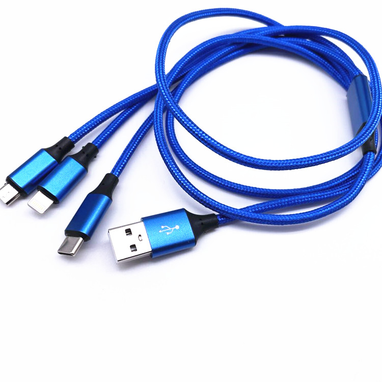 Лидер продаж, быстрое зарядное устройство 3 в 1, usb-кабель для зарядки и передачи данных