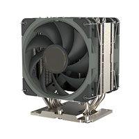 Refroidisseur d'air pour processeur de serveur FEZCOOL LGA3647-R95 avec 5 caloducs, ventilateur PWM 4 broches de 50 mm, ailettes en aluminium, base en cuivre, dissipateur thermique actif