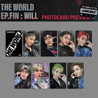 8 Pièces/Set KPOP ATEEZ THE WORLD EP. FIN: WILL Album Photocards MS Digipack AM Ver. Cartes Lomo Selfie Postcards San Mingi Wooyoung