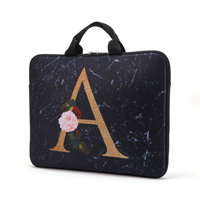 Sac pour ordinateur portable en mousse avec impression par transfert thermique, style classique, fermeture à poignée – Sac intérieur portable pour 13-17 pouces