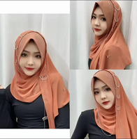 Nuosha OEM 2025 Nouvelle mode musulmane malaisienne indonésienne du Moyen-Orient, anneau de chaîne hijab, CE, usage quotidien