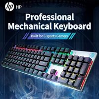 OEM ODM GK400F Gaming Keyboard Mechanical Brown Switch Full Size 104 Keys Wired Keyboard AntiGhosting 20 LED Backlight Modes Erg
