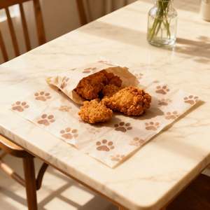 Papier à hamburger, papier ciré, logo personnalisé, qualité alimentaire, anti-graisse, papier à sandwich, papier de cuisson, cuisine, rouleau de poulet - Product Image 5