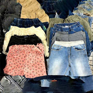 Venta al por mayor Ropa de segunda mano <span class=keywords><strong>Boutique</strong></span> Pequeño 5 años de edad Niños Pantalones de mezclilla Niños Algodón Verano Mixto Tailandia - Product Image 1