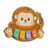 Oem Odm Service Cute Cartoon Animal Monkey Baby Soothing Toys Set Electric Educational Animal Piano Keyboard for Wholesale