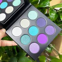 Palette de fards à paupières DIY hautement pigmentée, cosmétiques colorés en carton, 9 couleurs, avec SPF 15