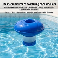 Hochleistungs-3-Zoll-Automatischer Pool-Chlorinator Chlor-Dosierer CE-Zertifizierter Schwimmender Chemikaliendosierer für Schwimmbäder und Spas