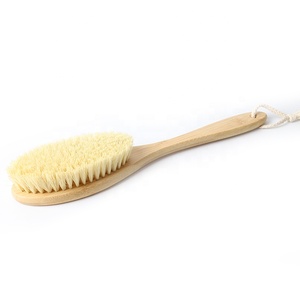 Unique Design Natural Sisal Bristle <strong>Back</strong> <strong>Brush</strong> Long Handle Wooden Dry Body <strong>Brush</strong> - Product Image 2