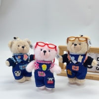 Teddy ISLAND Sous-vêtements de chef ludiques pour enfants avec bretelles, en peluche super douce en coton PP, motif ours en peluche, certifiés pour le marché mondial