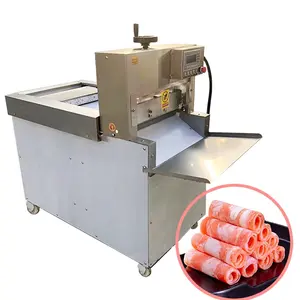 Автоматическая машина для нарезки замороженного мяса/слайсер для мяса/машина для нарезки колбасы бекона говядины баранины