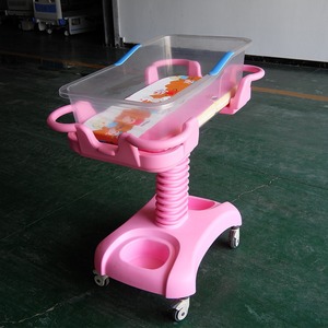 Cuna Inclinable para Bebé con Elevación Neumática, Ruedas Silenciosas, Color Rosa, Capacidad de 10-20 kg, para Recién Nacidos - Product Image 3
