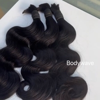 Cheveux humains vierges non traités à cuticules intactes, bouclés birmans, en vrac, sans trame, extensions de cheveux indiens bruts d'un seul donneur
