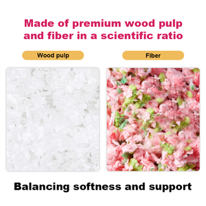 Litière pour hamster en fibres de pâte à papier mélangée, absorbante et biodégradable pour cage d'animaux de petite taille - Product Image 2