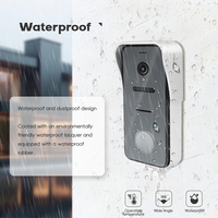Sonnette vidéo avec vision nocturne, caméra étanche avec protection contre la pluie, interphone de sécurité pour maison, sonnette de porte