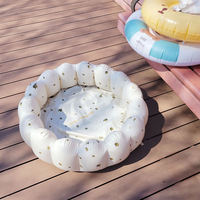 PVC Aufblasbarer Kinder-Swimmingpool in Blumenform, Oberirdischer Planschpool für Kinder im Garten