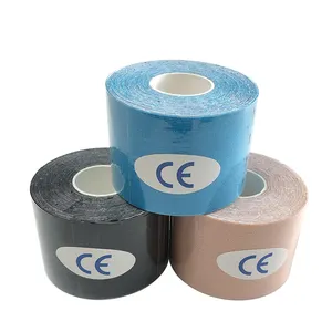 Su geçirmez cilt baskılı pamuk renkli tıbbi kendinden yapışkanlı yapışkanlı elastik bandaj spor bandaj