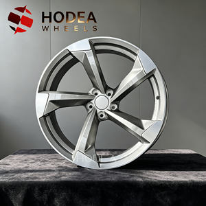 Jantes monobloc forgées agressives bicolores usinées brossées, compatibles 5x112/5x114.3/5x120 pour voitures de performance - Product Image 3