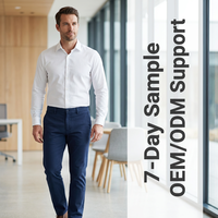 Pantalones Caqui para Hombre al por Mayor, Pantalones Elásticos Inteligentes 360, Antiestáticos, Sin Arrugas, para Oficina, con Logotipo Personalizado OEM