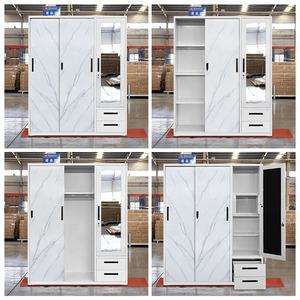 <span class=keywords><strong>Ropa</strong></span> <span class=keywords><strong>de</strong></span> casa <span class=keywords><strong>de</strong></span> lujo almirah 2 3 4 puertas correderas armarios metal-armarios <span class=keywords><strong>de</strong></span> acero - Product Image 4