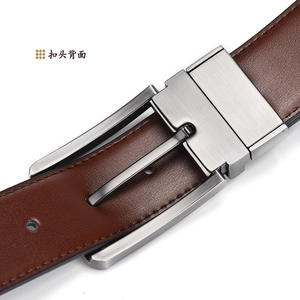 पुरुषों के लिए बेल्ट 1.5 "विस्तृत रोटेड बकल बेल्ट के साथ प्रतिवर्ती रूप - Product Image 3