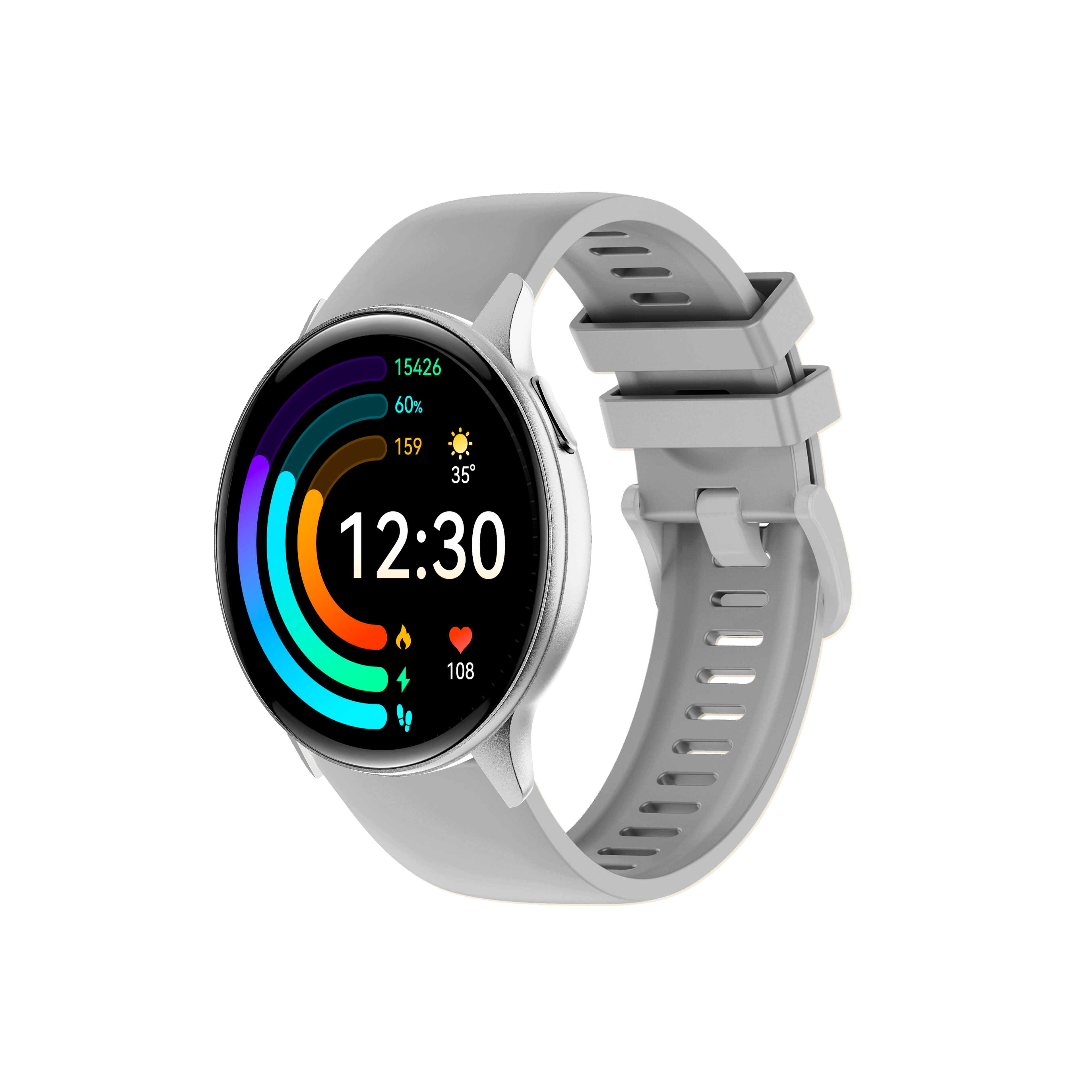 Silver Silica Gel Strap