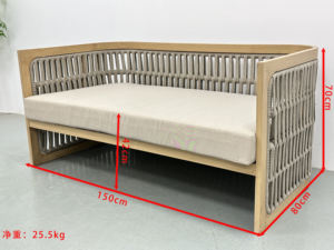 طقم أثاث خارجي كلاسيكي من الراتان، مجموعة أريكة خارجية من الراتان - Product Image 2