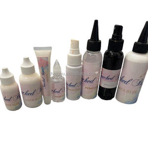 Kit d'installation de perruque en dentelle noire et dorée avec sac de voyage, comprenant un décolle-colle pour dentelle, un bâton de cire, une <span class=keywords><strong>mousse</strong></span> pour cheveux bouclés et un spray fondant - Product Image 2