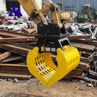 Grappin hydraulique fixe professionnel à profil lourd pour tri et démolition primaire, et préparation de chantier