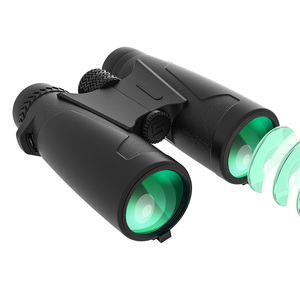 Binoculares impermeables para caza, avistaje de aves, deporte, telescopio gran angular, óptica brillante potente, 10X42 - Product Image 4