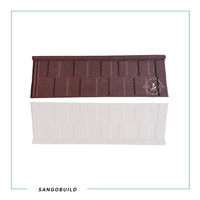 Tuiles de toiture en acier revêtu de pierre Sangobuild pour entrepreneurs et artisans – Matériau de toiture facile à installer pour le bricolage