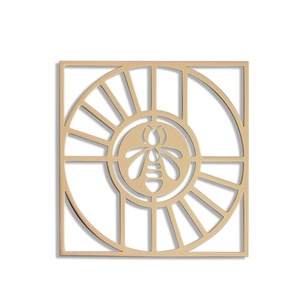 Posavasos Decorativo de Latón con Logotipo Personalizado, para Té, Vino o Regalos, Diseño Hueco Redondo - Product Image 1