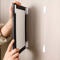 Bandes adhésives blanches autocollantes en acrylique à pression, qualité professionnelle, robustes, sans dommages, pour cadres en toile, à suspendre
