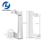 Manija de aleación de aluminio para puerta corredera de balcón y manija pequeña gruesa montada en superficie