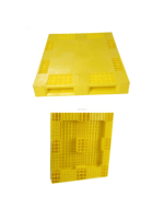 Palette en plastique injecté robuste, empilable, à quatre voies, pour chariot élévateur, pour le stockage et l'expédition