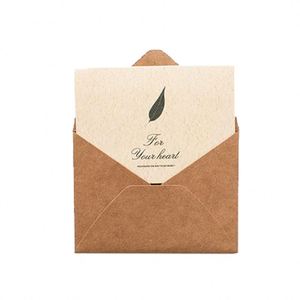 ชุดซองอวยพรแบบพับเก็บได้แบบวินเทจสำหรับวันหยุดวันเกิดวันคริสต์มาสข้อความอวยพรธุรกิจวัสดุกระดาษเพลง - Product Image 5