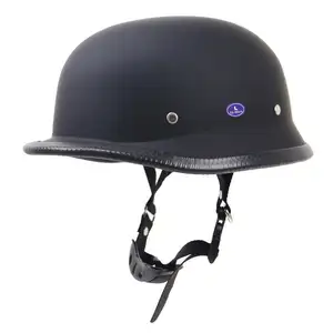 Rts cổ điển PU da xe máy nửa mở mặt Mũ bảo hiểm unisex Chopper Retro cap xe máy nửa casco Moto capacete Dot