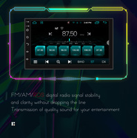 7 pouces universel 8 cœurs 2 Din Android autoradio lecteur DVD MP5 Android 10 intégré Carplay GPS Navigation 2 + 32 Go