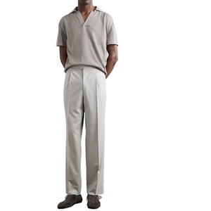 เสื้อโปโลผู้ชายผ้าฝ้าย 100% แขนสั้น นุ่มสบาย สไตล์ลำลอง พร้อมปักโลโก้ตามสั่ง - Product Image 3