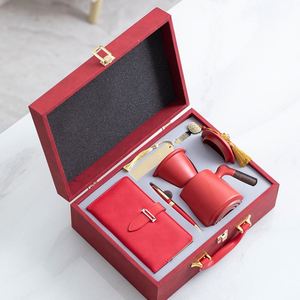 Ensemble de tasses en céramique et de carnets, style chinois, cadeau d'affaires, souvenir, cadeau commémoratif pour l'ouverture de banques et de sociétés immobilières, cadeau de festival - Product Image 2