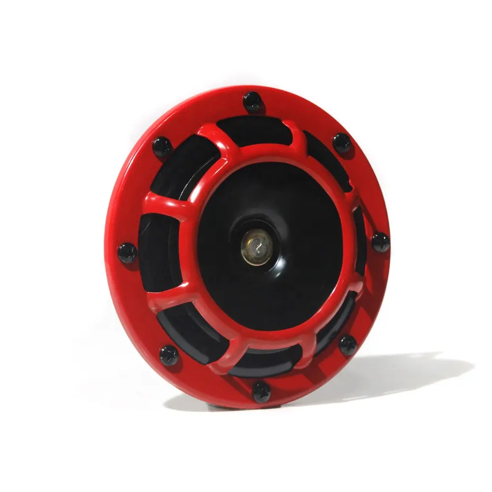 SUV грузовика пикапа, можно использовать при мотоцикла 12В 24В сирена Электрический Водонепроницаемый круглый решетка супер громкий звуковой сигнал автомобиля 2-полосная бас ВЧ рупорный