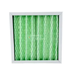 Panel de polvo Marco de metal Prefiltro para sistema de aire acondicionado Filtro de aire plisado