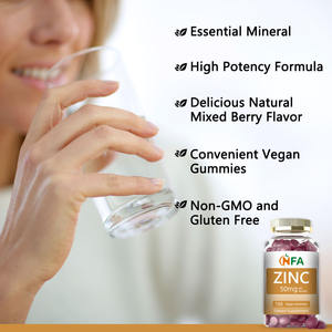 Private Label <b>Zinc</b> Gummies with Health Supplements Provide Essential Mineral and Help Maintain Healthy Skin Gummy Candy - Product Image 4