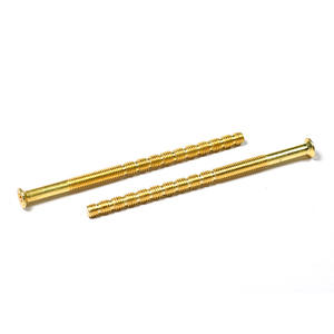 Kit pour <span class=keywords><strong>Stratocaster</strong></span> Laiton Acier Inoxydable Vis Machine Ovale Tête Fendue Tête Plate DIN963 Vis Dorées Système Métrique - Product Image 6