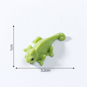 Mini figurines de lézards en résine pour jardin féerique, accessoires de décoration pour slime, animaux miniatures pour paysages en mousse DIY et maisons de poupées - Product Image 6