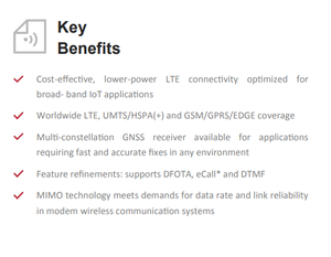 4G Modul Quectel EC21-AUX IoT/M2M-optimized LTE Katze 1 Modul für Breitband IoT Anwendungen - Product Image 4