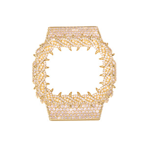 Boîtier de <span class=keywords><strong>montre</strong></span> de luxe en moissanite VVS sertie de pierres, compatible avec les montres <span class=keywords><strong>Casio</strong></span> G-Shock DW6900RL-1AC, pièces de <span class=keywords><strong>montre</strong></span> Hip Hop en gros - Product Image 6
