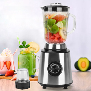 Licuadora de Acero Inoxidable de 12000 RPM con Doble Cuchilla, Procesador de Alimentos Eléctrico con Vaso para Preparar Smoothies de Frutas - Product Image 2